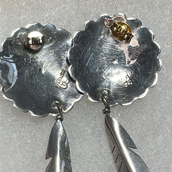 Native american earrings sterling silver - Picture 3 of 5